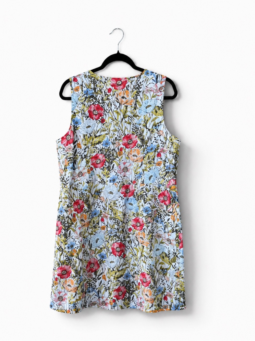 J.Jill 100% Linen Floral Sleeveless Dress Size L - Picture 2 of 6